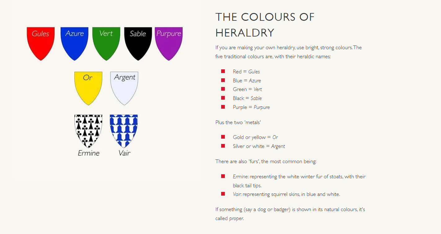 Colours of Heraldry